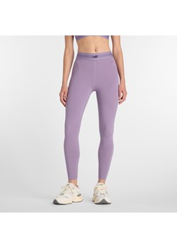 Legginsy damskie do treningu New Balance AC WB6160E1AA5 – fioletowe ze sklepu New Balance Poland w kategorii Spodnie damskie - zdjęcie 188470131