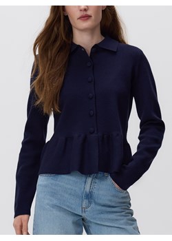 Reserved - Sweter z baskinką - granatowy ze sklepu Reserved w kategorii Swetry damskie - zdjęcie 188470453