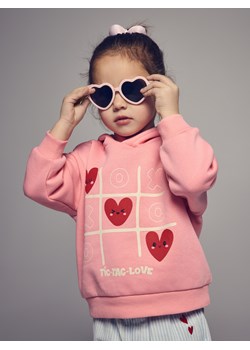 Reserved - Bluza z nadrukiem - pastelowy róż ze sklepu Reserved w kategorii Bluzy dziewczęce - zdjęcie 188470493