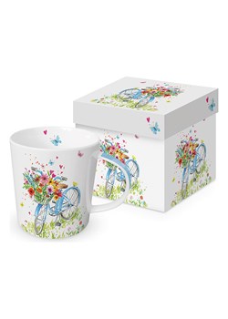 ppd Kubek jumbo "Ride my Bike" w kolorze białym ze wzorem - 350 ml ze sklepu Limango Polska w kategorii Naczynia - zdjęcie 188470820