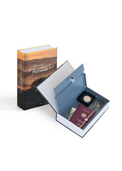 Leuchtturm Sejf-książka "Toscana" ze wzorem - 24 x 5,5 x 15,5 cm ze sklepu Limango Polska w kategorii Akcesoria i przechowywanie - zdjęcie 188471203