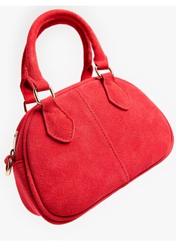 Mohito - Zamszowa torebka - czerwony ze sklepu Mohito w kategorii Kuferki - zdjęcie 188471441