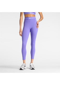Legginsy damskie do treningu New Balance AC WB6160E1EPU – fioletowe ze sklepu New Balance Poland w kategorii Spodnie damskie - zdjęcie 188471461