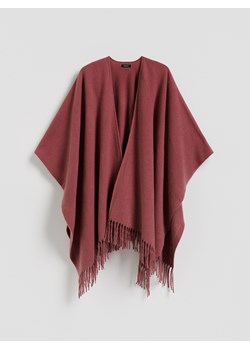 Reserved - Ponczo z frędzlami - brudny róż ze sklepu Reserved w kategorii Poncza - zdjęcie 188471610