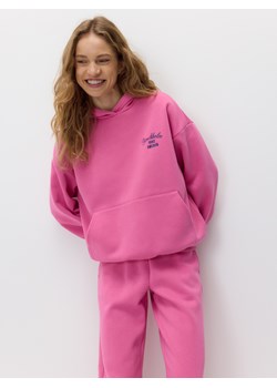 Reserved - Bluza z haftowanym napisem - różowy ze sklepu Reserved w kategorii Bluzy damskie - zdjęcie 188471782