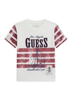 Guess T-Shirt N6RI15 K6XN1 Biały Regular Fit ze sklepu MODIVO w kategorii T-shirty chłopięce - zdjęcie 188472064