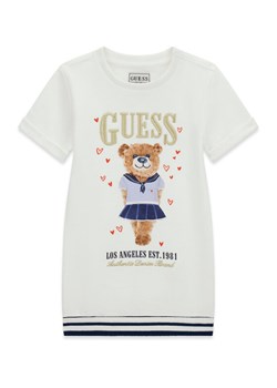 Guess Sukienka codzienna K6RK11 KAD74 Biały Regular Fit ze sklepu MODIVO w kategorii Sukienki dziewczęce - zdjęcie 188472094