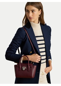 Torebka LAUREN RALPH LAUREN Small Tanner 431969349009 Bordowy ze sklepu eobuwie.pl w kategorii Torebki damskie - zdjęcie 188474011