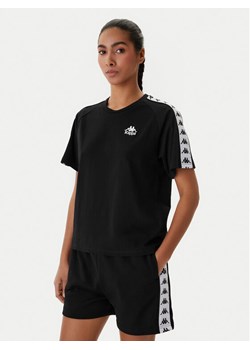Kappa T-Shirt Banda Adi 371U6WW Czarny Regular Fit ze sklepu MODIVO w kategorii Bluzki damskie - zdjęcie 188474133