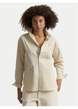 Polo Ralph Lauren Koszula 211910743505 Beżowy Regular Fit ze sklepu MODIVO w kategorii Koszule damskie - zdjęcie 188474150