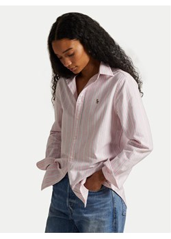 Polo Ralph Lauren Koszula 211970739502 Różowy Relaxed Fit ze sklepu MODIVO w kategorii Koszule damskie - zdjęcie 188474161