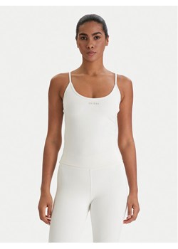 Guess Top V6RP14 KD952 Écru Slim Fit ze sklepu MODIVO w kategorii Bluzki damskie - zdjęcie 188474183