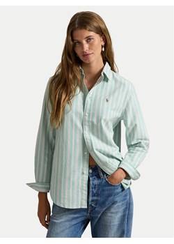 Polo Ralph Lauren Koszula 211970739500 Zielony Relaxed Fit ze sklepu MODIVO w kategorii Koszule damskie - zdjęcie 188474201