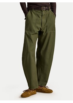 Polo Ralph Lauren Spodnie materiałowe 211A93147002 Zielony Relaxed Fit ze sklepu MODIVO w kategorii Spodnie damskie - zdjęcie 188474212