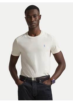 Polo Ralph Lauren T-Shirt 710671438524 Écru Slim Fit ze sklepu MODIVO w kategorii T-shirty męskie - zdjęcie 188474223