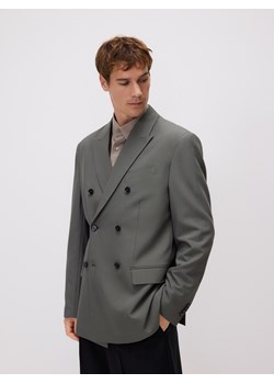 Reserved - Marynarka slim fit z domieszką wiskozy - szary ze sklepu Reserved w kategorii Marynarki męskie - zdjęcie 188475281