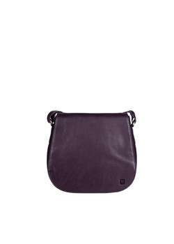fioletowa torebka skórzana damska listonoszka NINA ze sklepu Słoń Torbalski w kategorii Listonoszki - zdjęcie 188477380