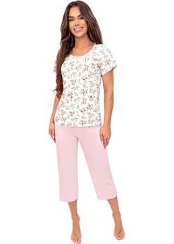 Donna bawełniana piżama damska Emilia 3/4, Kolor ecru-wzór, Rozmiar S, Donna ze sklepu Primodo w kategorii Piżamy damskie - zdjęcie 188478451