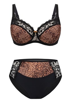 Biustonosz półusztywniany semi-soft VB-473, Kolor cynamonowo-czarny, Rozmiar 75D, Vena ze sklepu Primodo w kategorii Biustonosze - zdjęcie 188478602