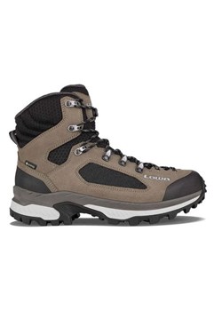 LOWA Skórzane buty trekkingowe "Corvara GTX" w kolorze beżowo-antracytowym ze sklepu Limango Polska w kategorii Buty trekkingowe męskie - zdjęcie 188478710