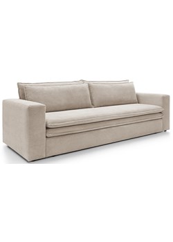 Waniliowa sztruksowa kanapa z pojemnikiem N6-E60 ze sklepu Edinos.pl w kategorii Sofy i kanapy - zdjęcie 188478781