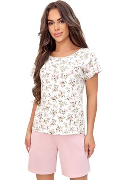 Donna bawełniana piżama damska Emilia 1/2, Kolor ecru-wzór, Rozmiar S, Donna ze sklepu Intymna w kategorii Piżamy damskie - zdjęcie 188478873