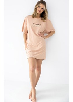 Sensis koszula nocna na krótki rękaw Anika, Kolor karmelowy, Rozmiar uniwersalny, SENSIS ze sklepu Intymna w kategorii Koszule nocne - zdjęcie 188478900