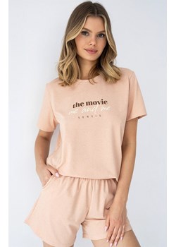 Sensis krótka piżama damska Anika, Kolor karmelowy, Rozmiar S, SENSIS ze sklepu Intymna w kategorii Piżamy damskie - zdjęcie 188478902