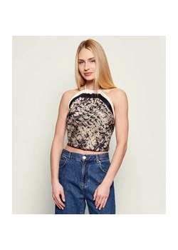 Pinko Top SYNCHRO | Cropped Fit | z dodatkiem jedwabiu ze sklepu Gomez Fashion Store w kategorii Bluzki damskie - zdjęcie 188479002