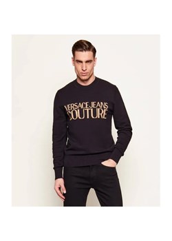 Versace Jeans Couture Sweter | Slim Fit | z dodatkiem kaszmiru ze sklepu Gomez Fashion Store w kategorii Swetry męskie - zdjęcie 188479042