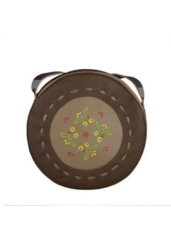 brązowo beżowa torebka skórzana na ramię ze sklepu Słoń Torbalski w kategorii Listonoszki - zdjęcie 188480222