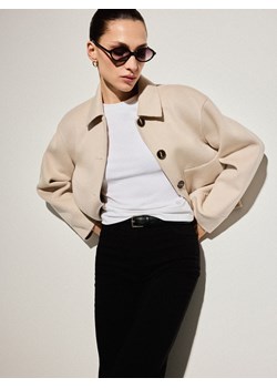 Mohito - Kurtka z wełną - beżowy ze sklepu Mohito w kategorii Kurtki damskie - zdjęcie 188481162