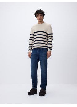 Reserved - Jeansy slim z efektem sprania - granatowy ze sklepu Reserved w kategorii Jeansy męskie - zdjęcie 188482161