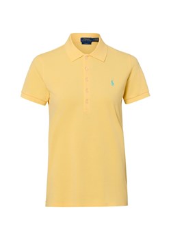 Polo Ralph Lauren Damska koszulka polo Kobiety Bawełna żółty jednolity ze sklepu vangraaf w kategorii Bluzki damskie - zdjęcie 188482184