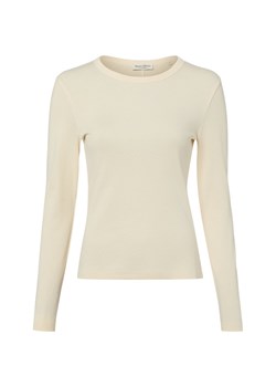 Marc O'Polo Damska koszulka z długim rękawem Kobiety Bawełna (100%) beżowy jednolity ze sklepu vangraaf w kategorii Bluzki damskie - zdjęcie 188482193