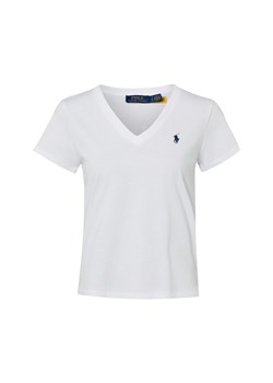 Polo Ralph Lauren Koszulka damska Kobiety Bawełna biały jednolity ze sklepu vangraaf w kategorii Bluzki damskie - zdjęcie 188482213