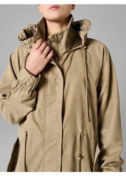 Sinsay - Parka z kapturem i ściągaczem w talii - zielony ze sklepu Sinsay w kategorii Parki damskie - zdjęcie 188483074