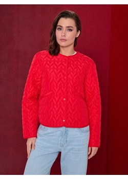 Sinsay - Pikowana przejściowa kurtka bez kaptura - czerwony ze sklepu Sinsay w kategorii Kurtki damskie - zdjęcie 188483081