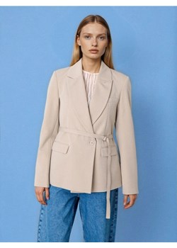 Sinsay - Marynarka z domieszką wiskozy - beżowy ze sklepu Sinsay w kategorii Marynarki damskie - zdjęcie 188483083