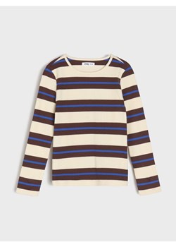 Sinsay - Bawełniana koszulka w paski - wielobarwny ze sklepu Sinsay w kategorii T-shirty chłopięce - zdjęcie 188483122