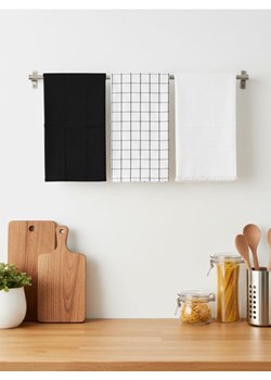 Sinsay - Zestaw ścierek kuchennych 3 pack - czarny ze sklepu Sinsay w kategorii Fartuchy kuchenne - zdjęcie 188483180