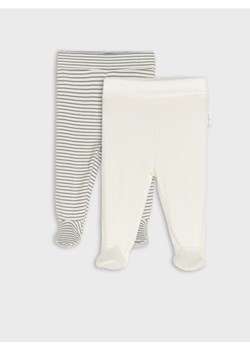 Sinsay - Antypoślizgowe śpiochy 2 pack - kremowy ze sklepu Sinsay w kategorii Spodnie i półśpiochy - zdjęcie 188483193