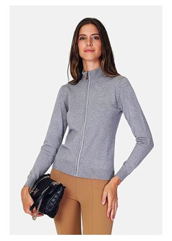ASSUILI Kardigan w kolorze szarym ze sklepu Limango Polska w kategorii Swetry damskie - zdjęcie 188483451