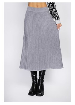 ASSUILI Kaszmirowa spódnica w kolorze szarym ze sklepu Limango Polska w kategorii Spódnice - zdjęcie 188483474