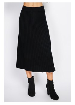ASSUILI Kaszmirowa spódnica w kolorze czarnym ze sklepu Limango Polska w kategorii Spódnice - zdjęcie 188483483
