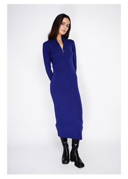 ASSUILI Sukienka dzianinowa w kolorze granatowym ze sklepu Limango Polska w kategorii Sukienki - zdjęcie 188483492