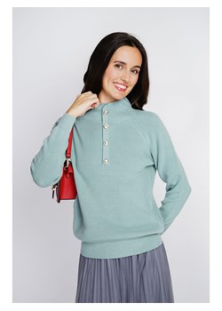 ASSUILI Kaszmirowy sweter w kolorze turkusowym ze sklepu Limango Polska w kategorii Swetry damskie - zdjęcie 188483553