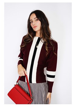 ASSUILI Kaszmirowy sweter w kolorze bordowym ze sklepu Limango Polska w kategorii Swetry damskie - zdjęcie 188483574