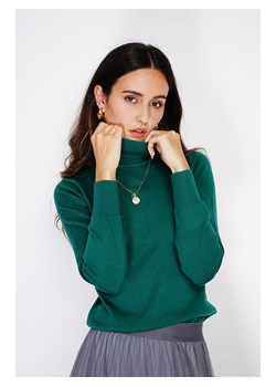 ASSUILI Golf w kolorze ciemnozielonym ze sklepu Limango Polska w kategorii Swetry damskie - zdjęcie 188483643