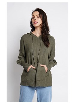 ASSUILI Sweter w kolorze khaki ze sklepu Limango Polska w kategorii Swetry damskie - zdjęcie 188483684